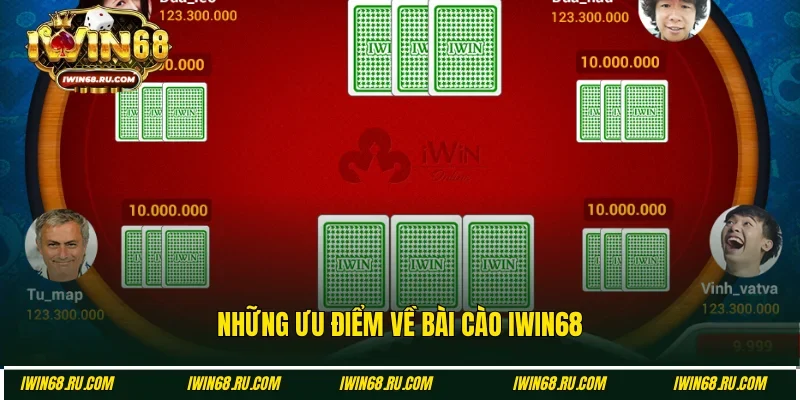 Những ưu điểm chung về Bài cào Iwin68 