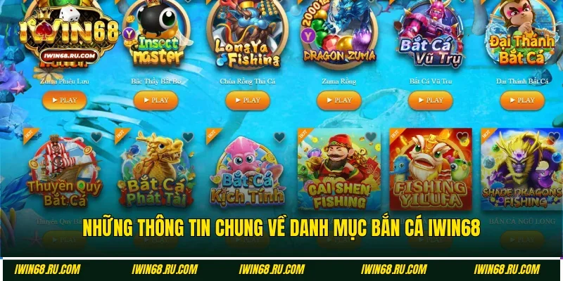 Tìm hiểu đôi nét về danh mục Bắn cá Iwin68