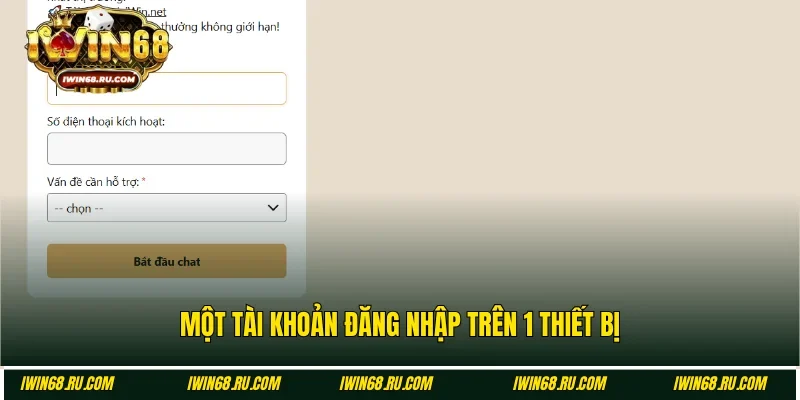 Chỉ nên tạo một account khi đăng nhập